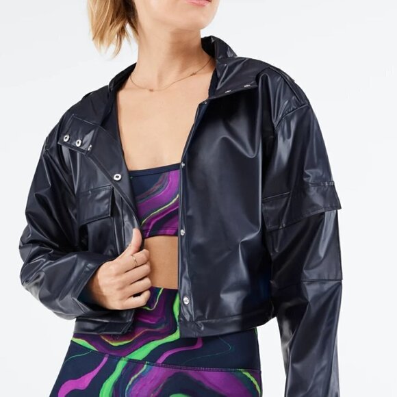 Fabletics Kenna Convertible Jacket Deep Navy Size Medium - Picture 7 of 10